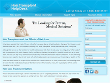 Tablet Screenshot of hair-transplant-helpdesk.com